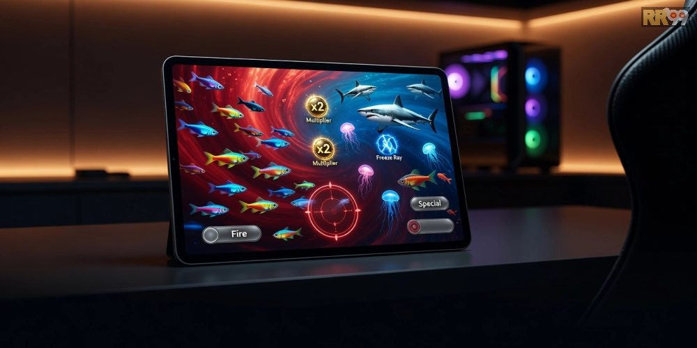 Hình ảnh giao diện tải game bắn cá rr99 pro với các tính năng nổi bật và dễ sử dụng