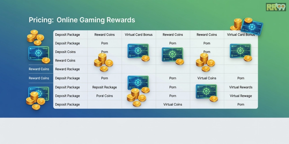 Bảng giá chi tiết các gói nạp và rút thưởng cho game bài đổi thưởng online rr99 năm 2025